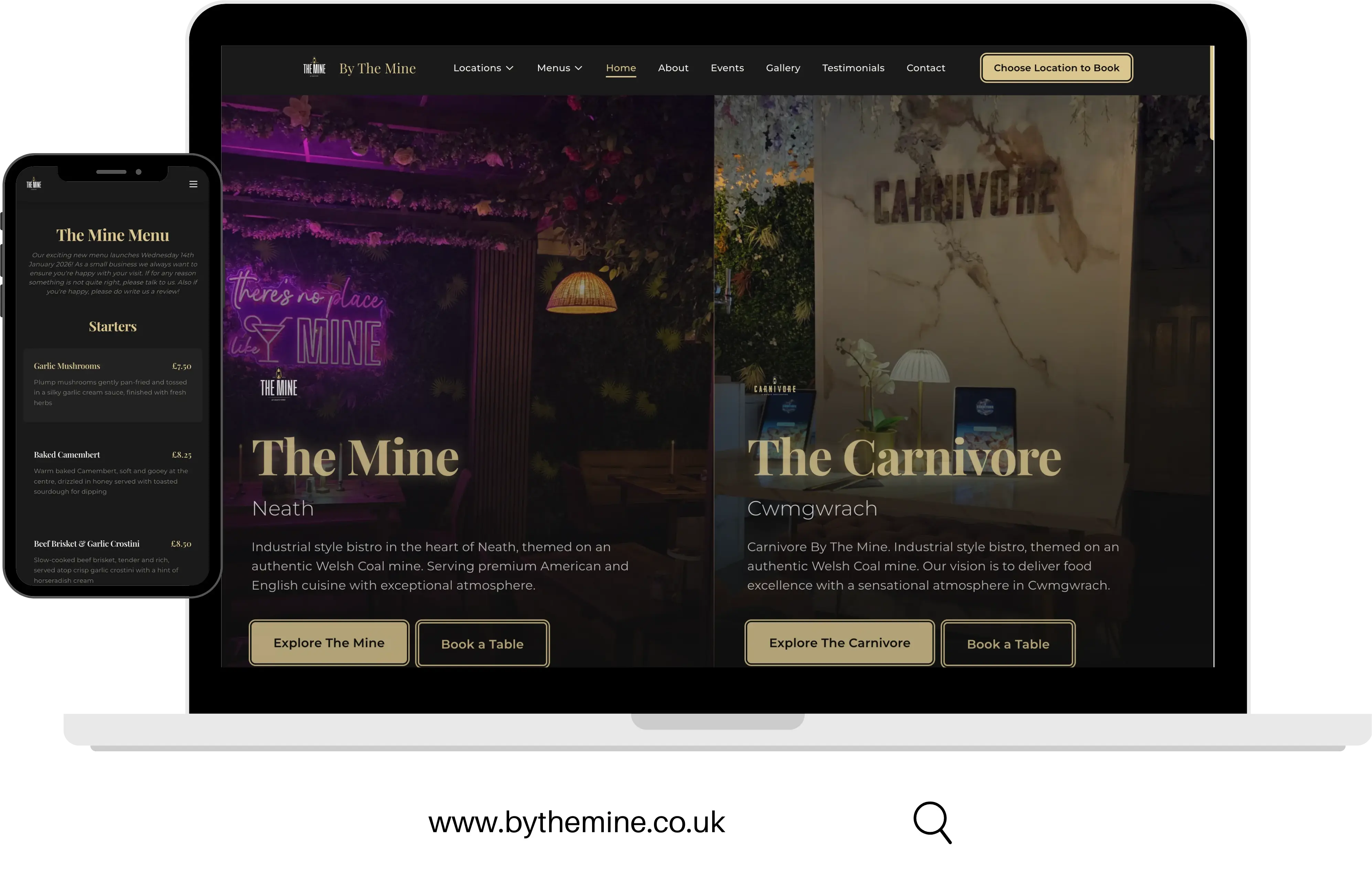 By The Mine website