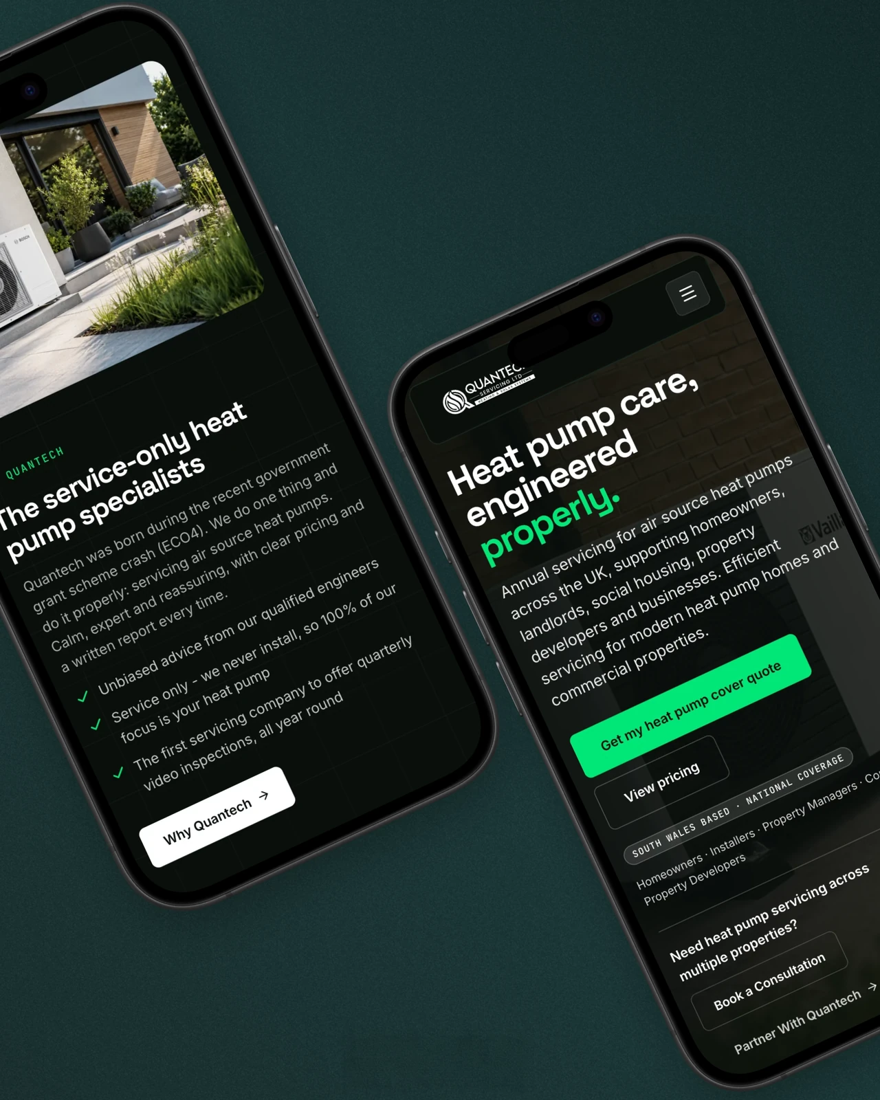 Quantech Servicing website